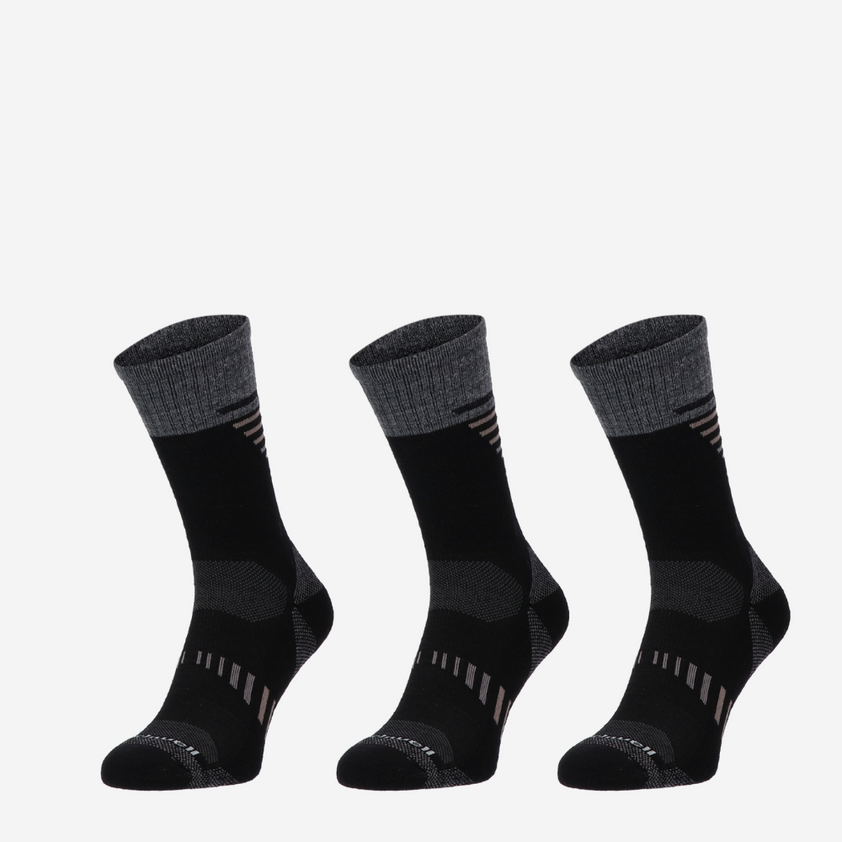Ascend Crew II Heren Maat 44-47 Wandelsokken Klasse 1 black (3-pack)