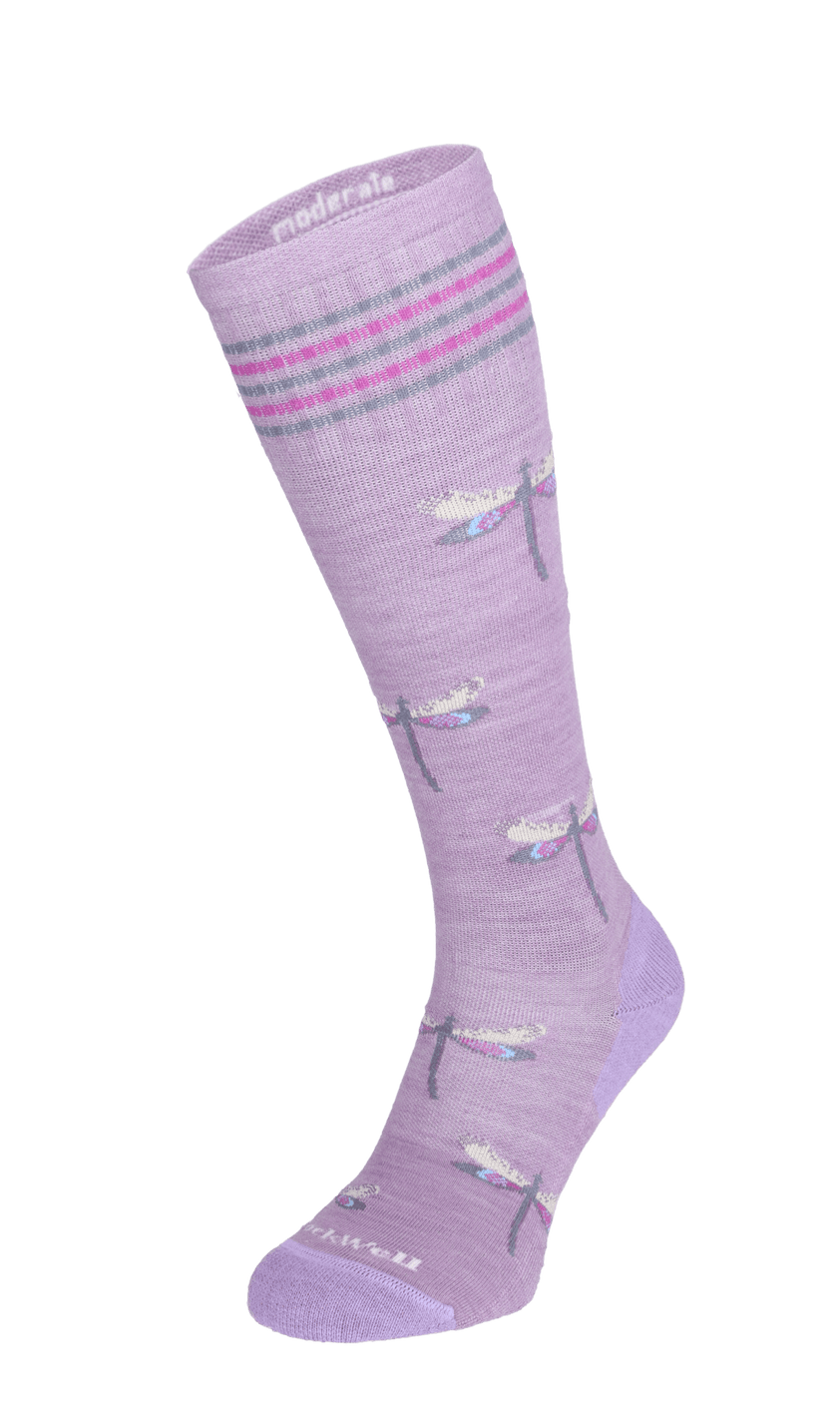 Dragonfly Dames Compressiekousen Klasse 1 Blackberry Sparkle