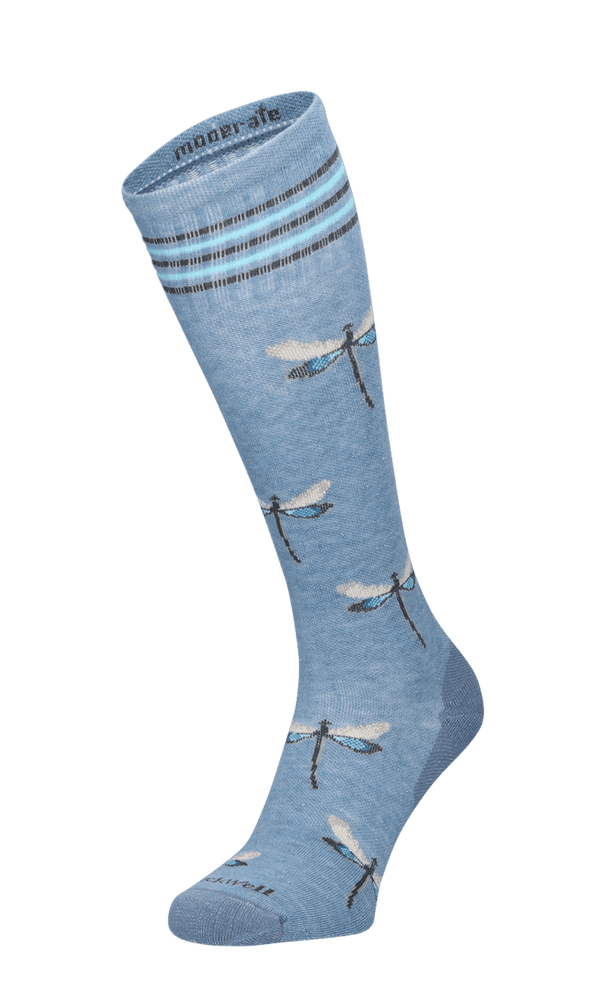 Dragonfly Dames Compressiekousen Klasse 1 Bluestone Shimmer Dragonfly Dames Compressiekousen Klasse 1 Bluestone Shimmer