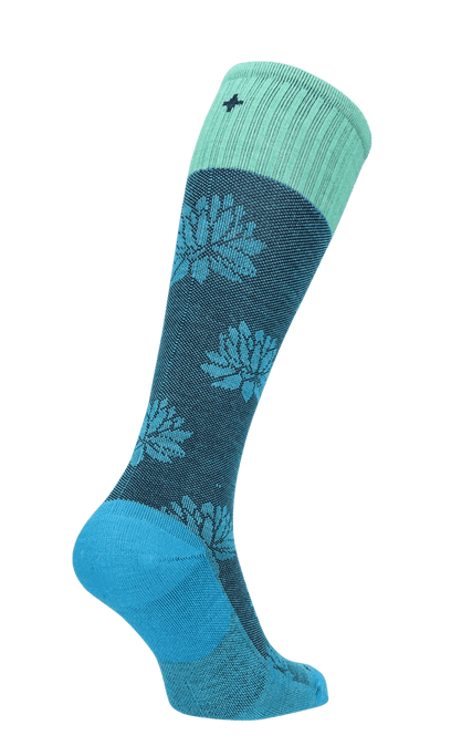 Lotus Lift Dames Compressiekousen Klasse 2 Turquoise