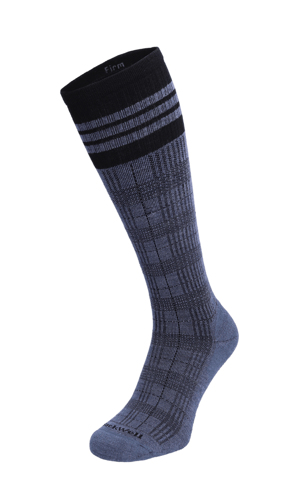 Tartan Heren Compressiekousen Klasse 2 Denim Tartan Heren Compressiekousen Klasse 2 Denim