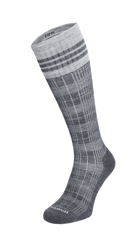 Tartan Heren Compressiekousen Klasse 2 Charcoal Tartan Heren Compressiekousen Klasse 2 Charcoal