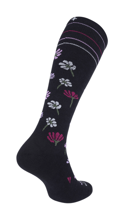 Field Flower Dames Compressiekousen Klasse 1 Black