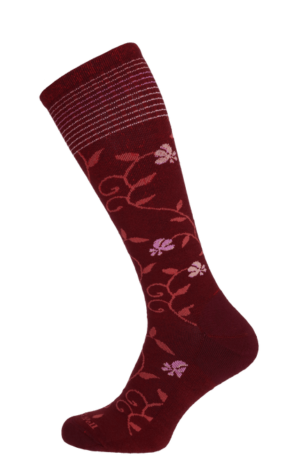 Full Sun Dames Compressiekousen Klasse 1 Cranberry
