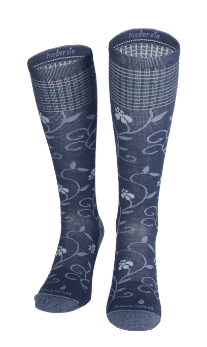 Full Sun Dames Compressiekousen Klasse 1 Denim