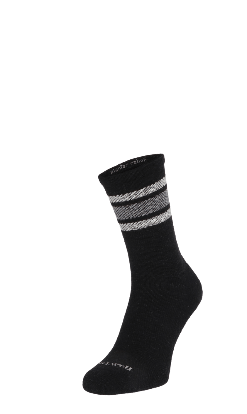 Plantar Ease Retro Heren Hielspoor Sokken Klasse 2 Black