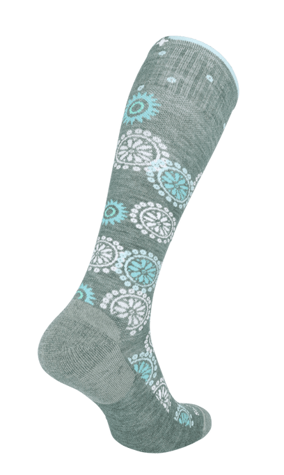 Block Print Dames Compressiekousen Klasse 1 Juniper