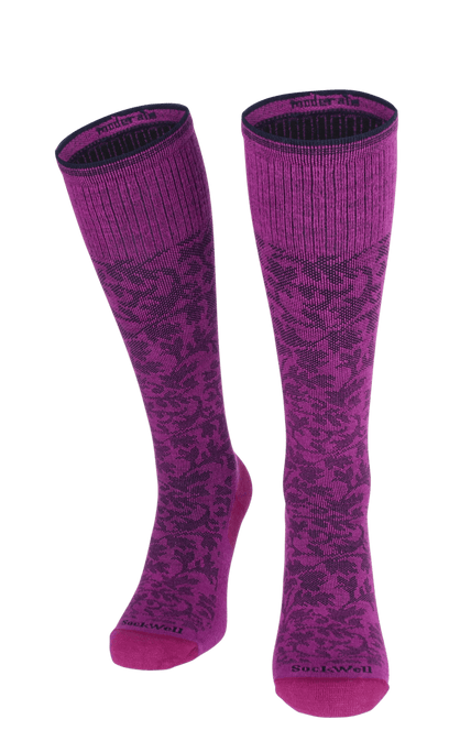 Damask Dames Compressiekousen Klasse 1 Violet