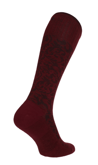 Damask Dames Compressiekousen Klasse 1 Cranberry