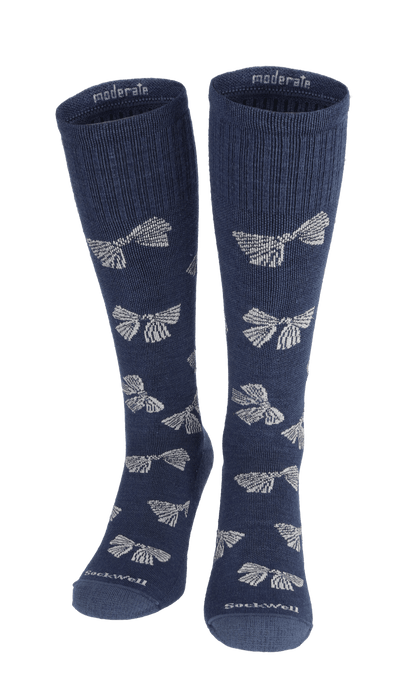 Bows Dames Compressiekousen Klasse 1 Denim