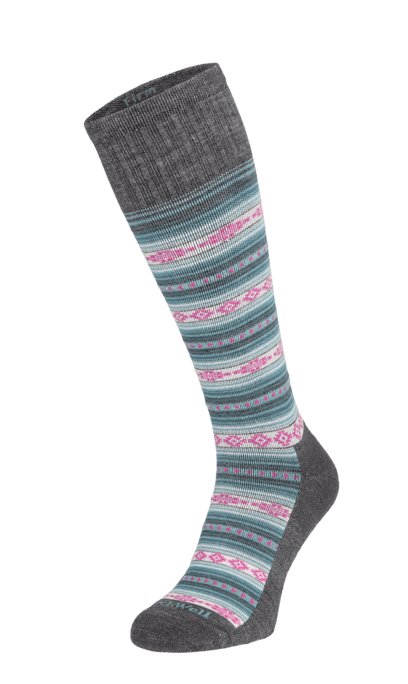 Southwest Stripe Dames Compressiekousen Klasse 2 Charcoal