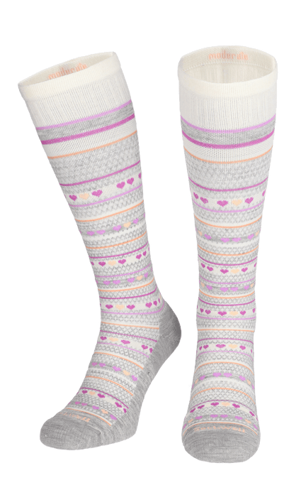 Heartlink Dames Compressiekousen Klasse 2 Light Grey