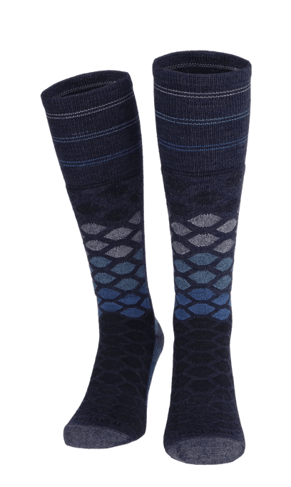 The Edge Medium Heren Skisokken Klasse 1 Denim