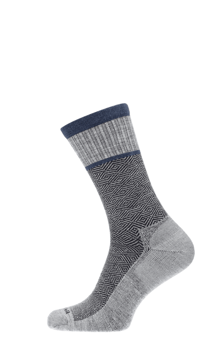 Plantar Cush Crew Heren Hielspoor Sokken Klasse 2 Grey