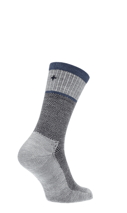 Plantar Cush Crew Heren Hielspoor Sokken Klasse 2 Grey