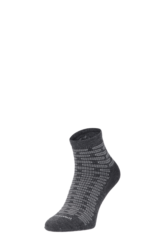 Plantar Ease Quarter Heren Hielspoor Sokken Klasse 2 Charcoal Plantar Ease Quarter Heren Hielspoor Sokken Klasse 2 Charcoal