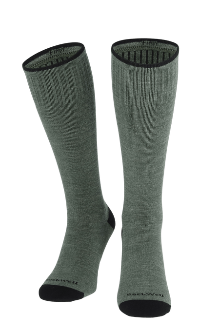 Elevation Heren Compressiekousen Klasse 2 Eucalyptus