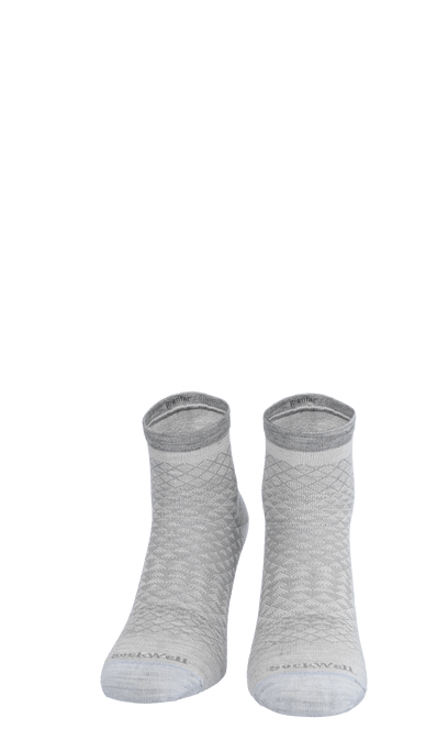 Plantar Ease II Quarter Dames Hielspoor Sokken Klasse 2 Ash