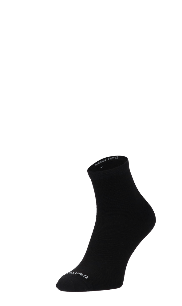 Plantar Ease II Quarter Dames Hielspoor Sokken Klasse 2 Black Plantar Ease II Quarter Dames Hielspoor Sokken Klasse 2 Black