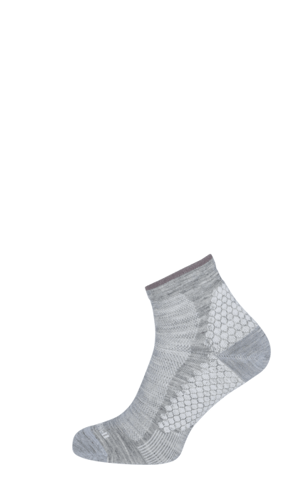 Plantar Sport Quarter Dames Hielspoor Sokken Grey