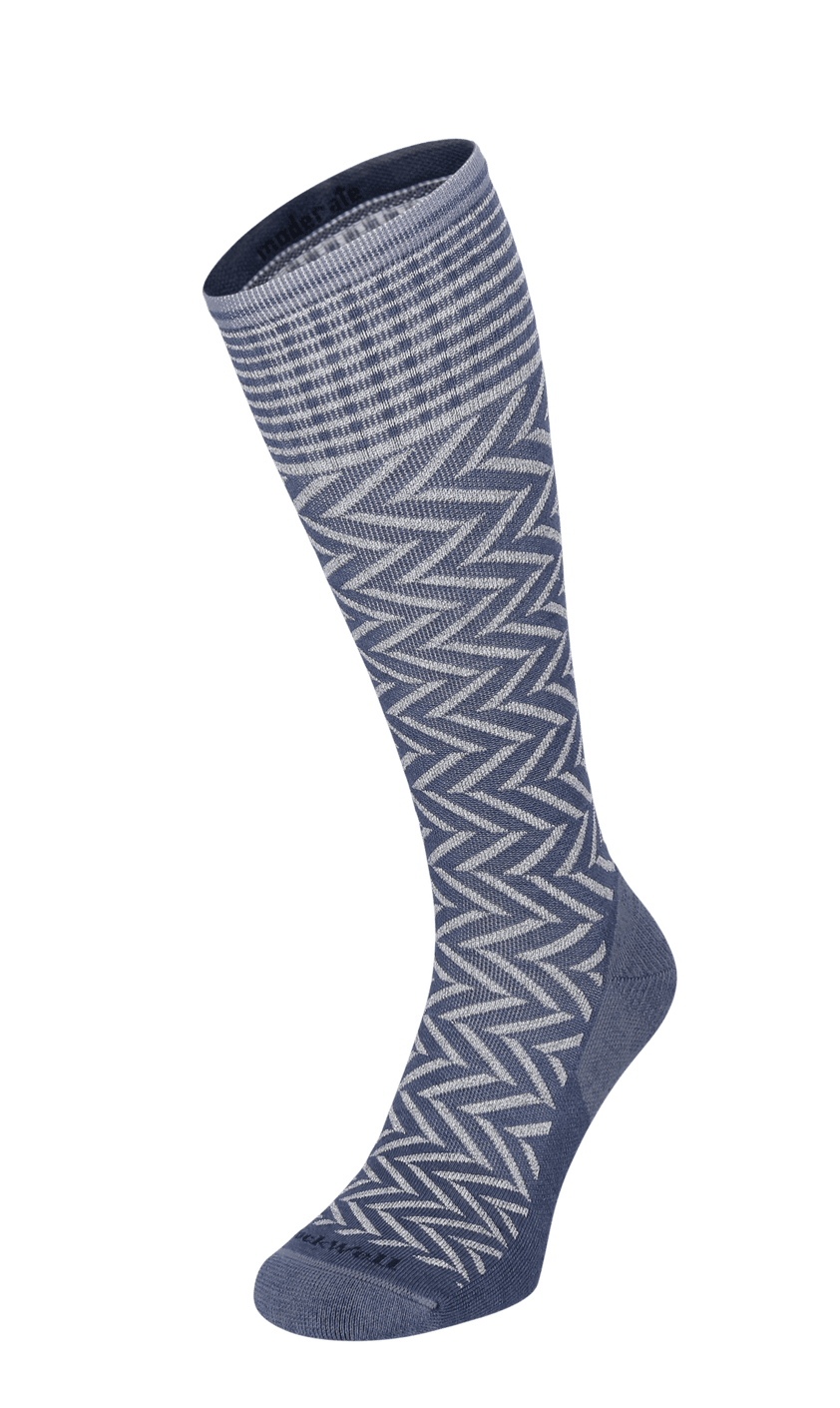 Chevron Dames Compressiekousen Klasse 1 Denim Sparkle