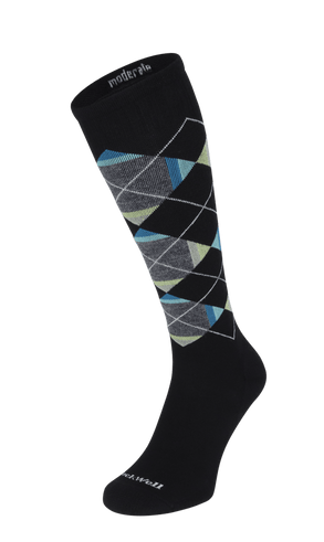 Prism Argyle Heren Compressiekousen Klasse 1 Black Prism Argyle Heren Compressiekousen Klasse 1 Black