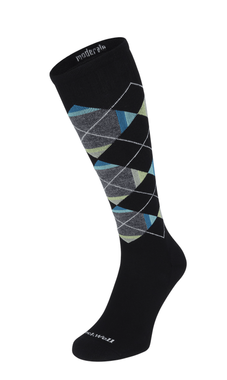Prism Argyle Heren Compressiekousen Klasse 1 Black Prism Argyle Heren Compressiekousen Klasse 1 Black