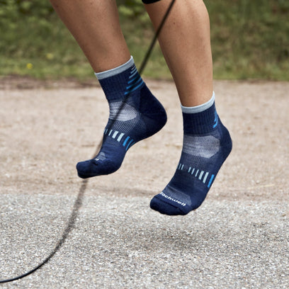 Ascend II Quarter Dames Wandelsokken Klasse 1 Denim