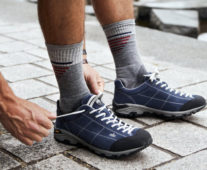 Ascend Crew II Heren Wandelsokken Klasse 1 Grey