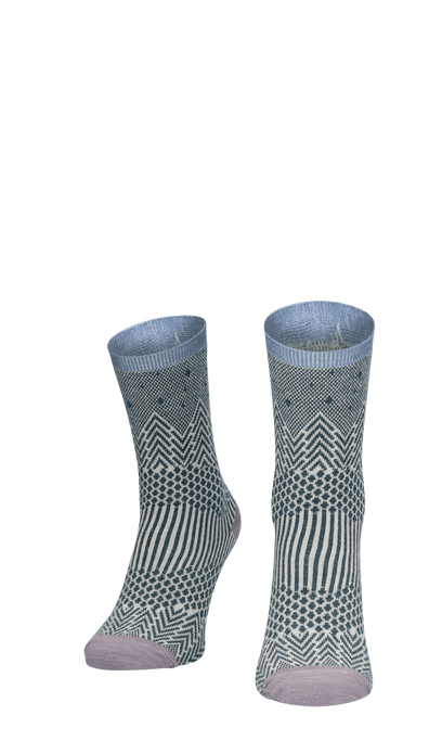 Mountain Jaquard Damessokken Blue Ridge Shimmer