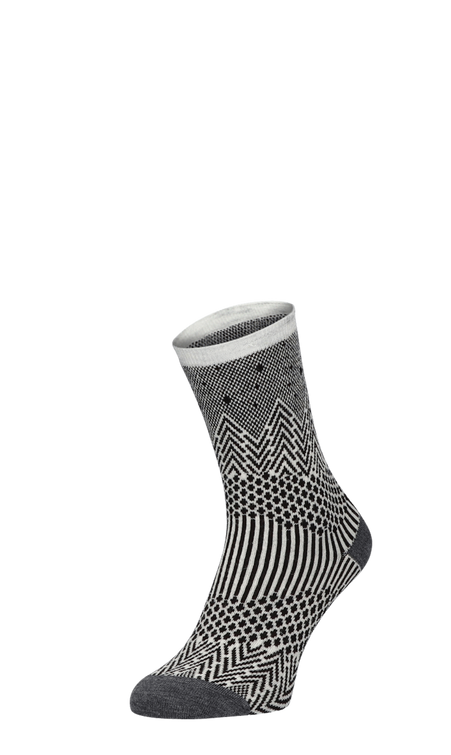 Mountain Jaquard Damessokken Black Shimmer Mountain Jaquard Damessokken Black Shimmer