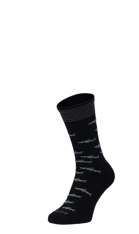 Gone Fishin Herensokken Black Gone Fishin Herensokken Black
