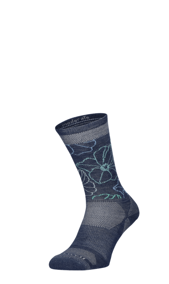 Petal Power Crew Dames Wandelsokken Klasse 1 Denim Petal Power Crew Dames Wandelsokken Klasse 1 Denim