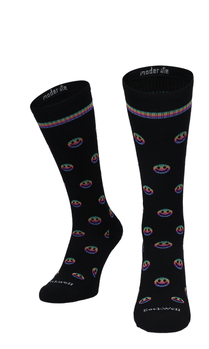 Smiley Dames Compressiekousen Klasse 1 Black