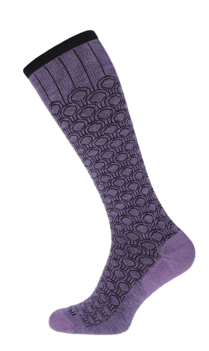 Deco Dot Dames Compressiekousen Klasse 1 Plum