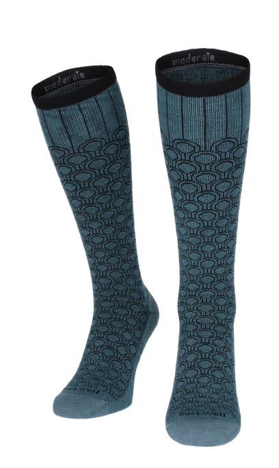 Deco Dot Dames Compressiekousen Klasse 1 Blue Ridge