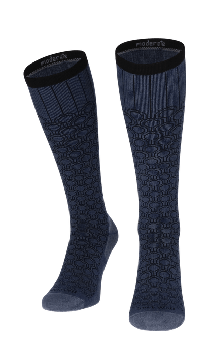 Deco Dot Dames Compressiekousen Klasse 1 Denim