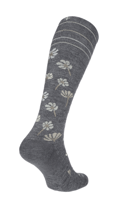 Field Flower Dames Compressiekousen Klasse 1 Charcoal