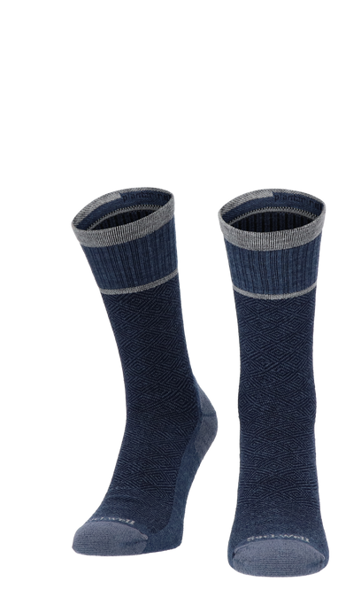 Plantar Cush Crew Heren Hielspoor Sokken Klasse 2 Denim