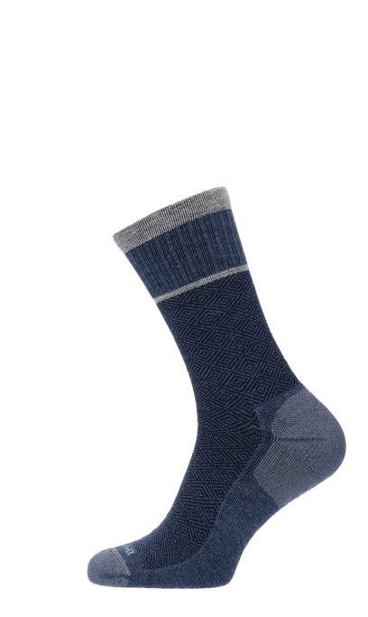 Plantar Cush Crew Heren Hielspoor Sokken Klasse 2 Denim