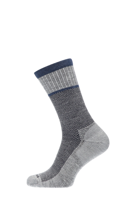 Plantar Cush Crew Heren Hielspoor Sokken Klasse 2 Grey