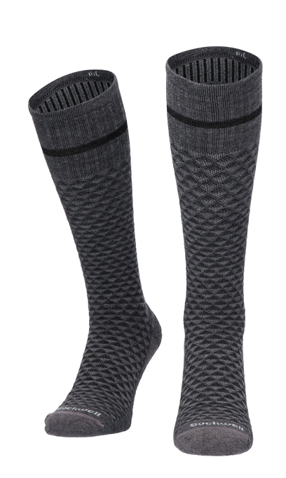 Micro Mix Heren Compressiekousen Klasse 2 Charcoal