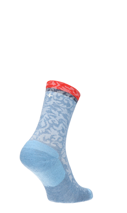 Plantar Cush Crew Dames Hielspoor Sokken Klasse 2 Bluestone
