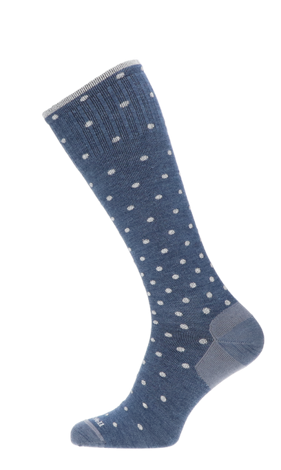 On The Spot Dames Compressiekousen Klasse 1 Denim Sparkle