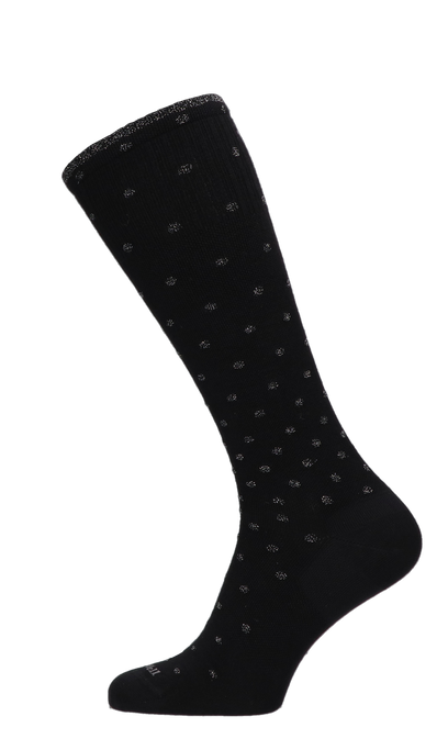 On The Spot Dames Compressiekousen Klasse 1 Black Sparkle