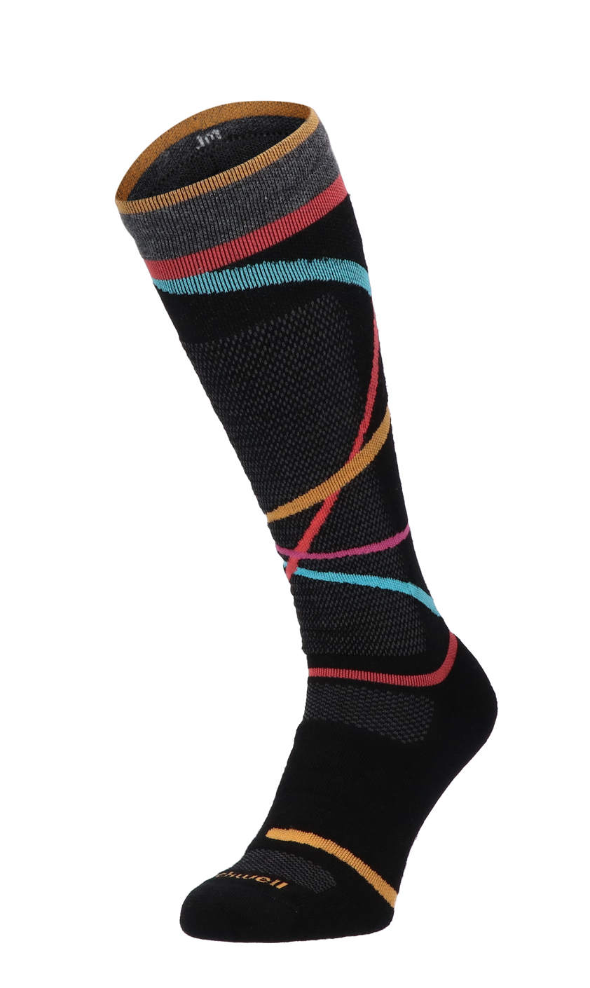 Free Ski Medium Dames Skisokken Klasse 1 Black Stripe