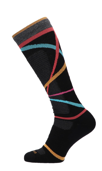 Free Ski Medium Dames Skisokken Klasse 1 Black Stripe