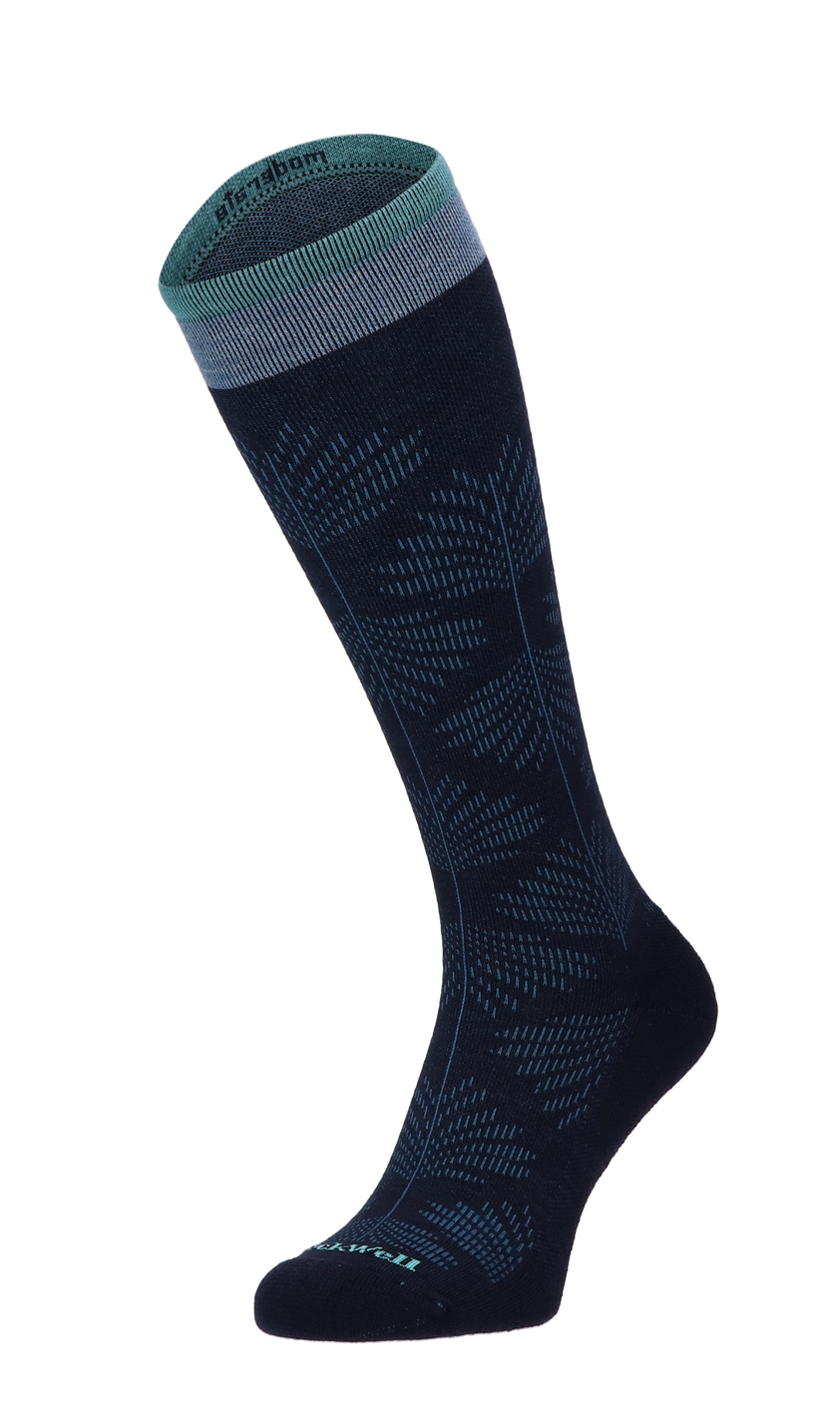 Full Floral Dames Compressiekousen Klasse 1 Navy