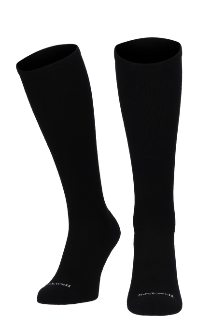 Full Floral Dames Compressiekousen Klasse 1 Black Solid