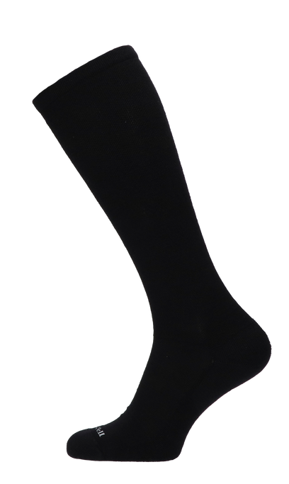 Full Floral Dames Compressiekousen Klasse 1 Black Solid